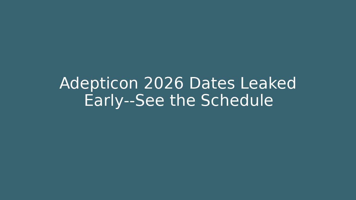 Adepticon 2026 Dates Leaked Early—See the Schedule