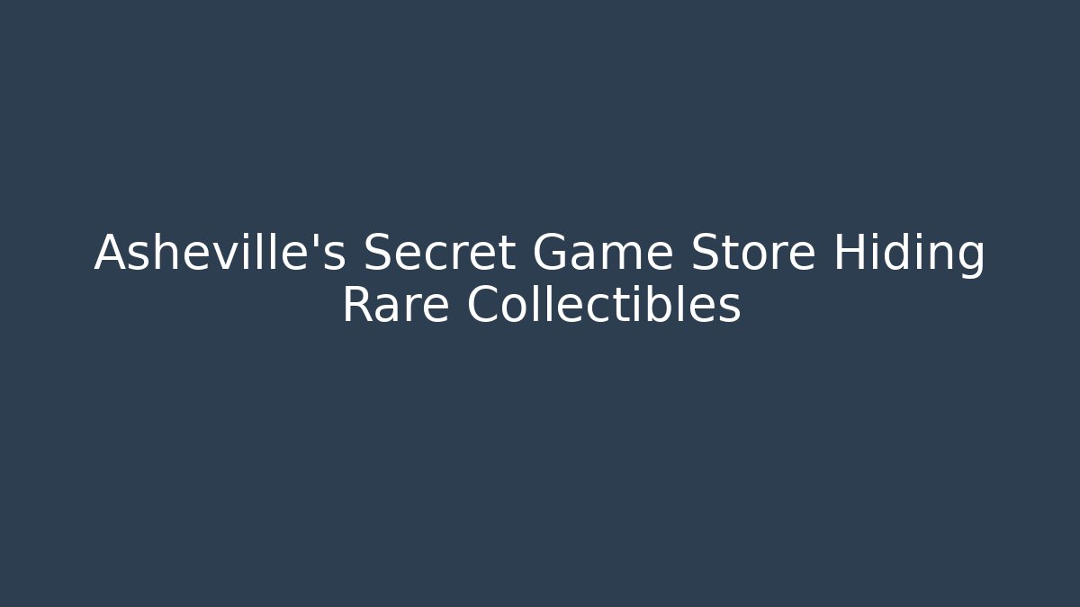 Asheville’s Secret Game Store Hiding Rare Collectibles