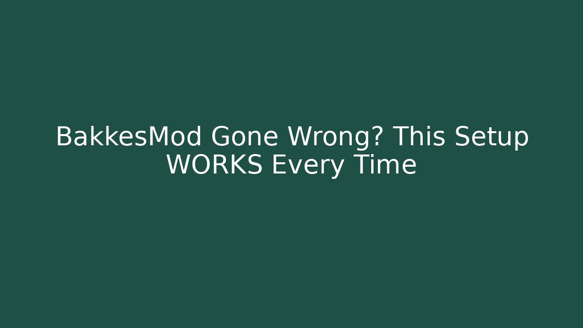 BakkesMod Gone Wrong? This Setup WORKS Every Time