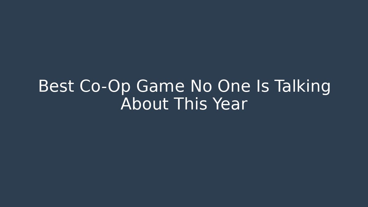 Best Co-Op Game No One Is Talking About This Year - Vintage E-Juice