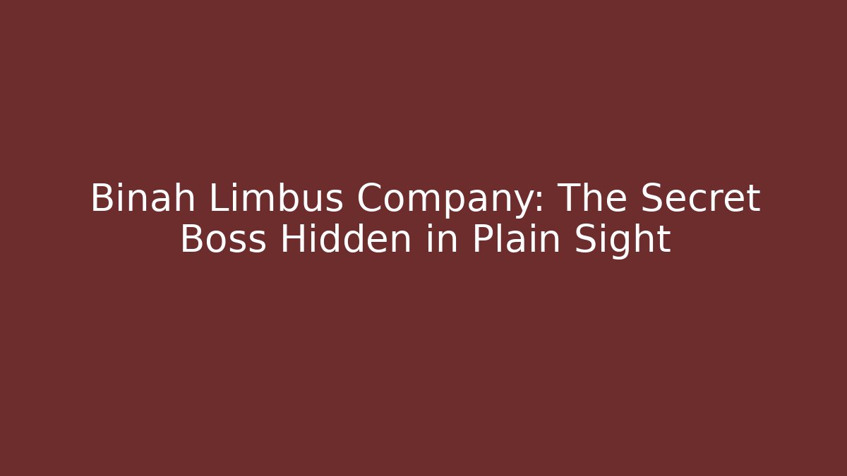 Binah Limbus Company: The Secret Boss Hidden in Plain Sight