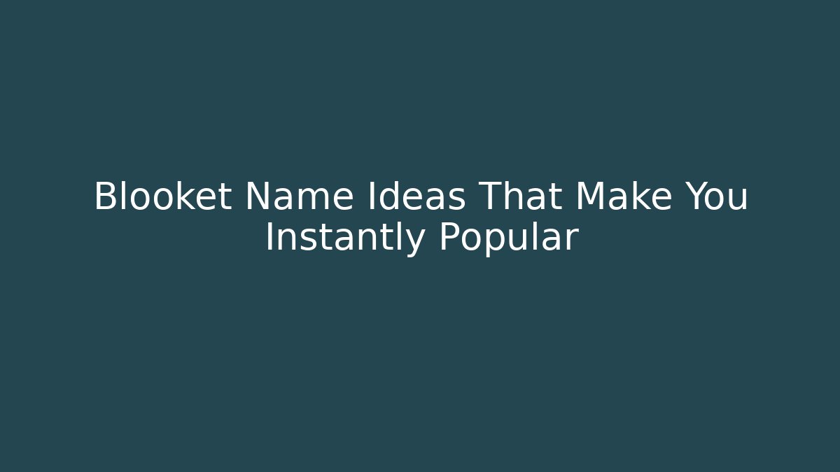 Blooket Name Ideas That Make You Instantly Popular