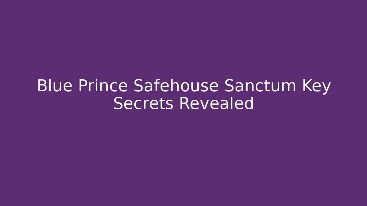 Blue Prince Safehouse Sanctum Key Secrets Revealed