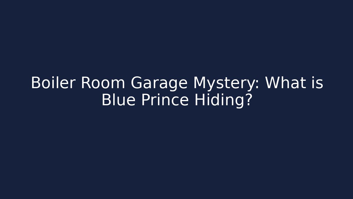 Boiler Room Garage Mystery: What is Blue Prince Hiding?