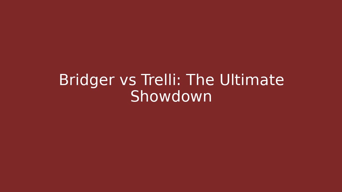 Bridger vs Trelli: The Ultimate Showdown - Vintage E-Juice