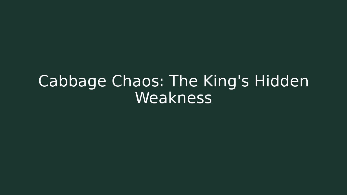 Cabbage Chaos: The King's Hidden Weakness - Vintage E-Juice