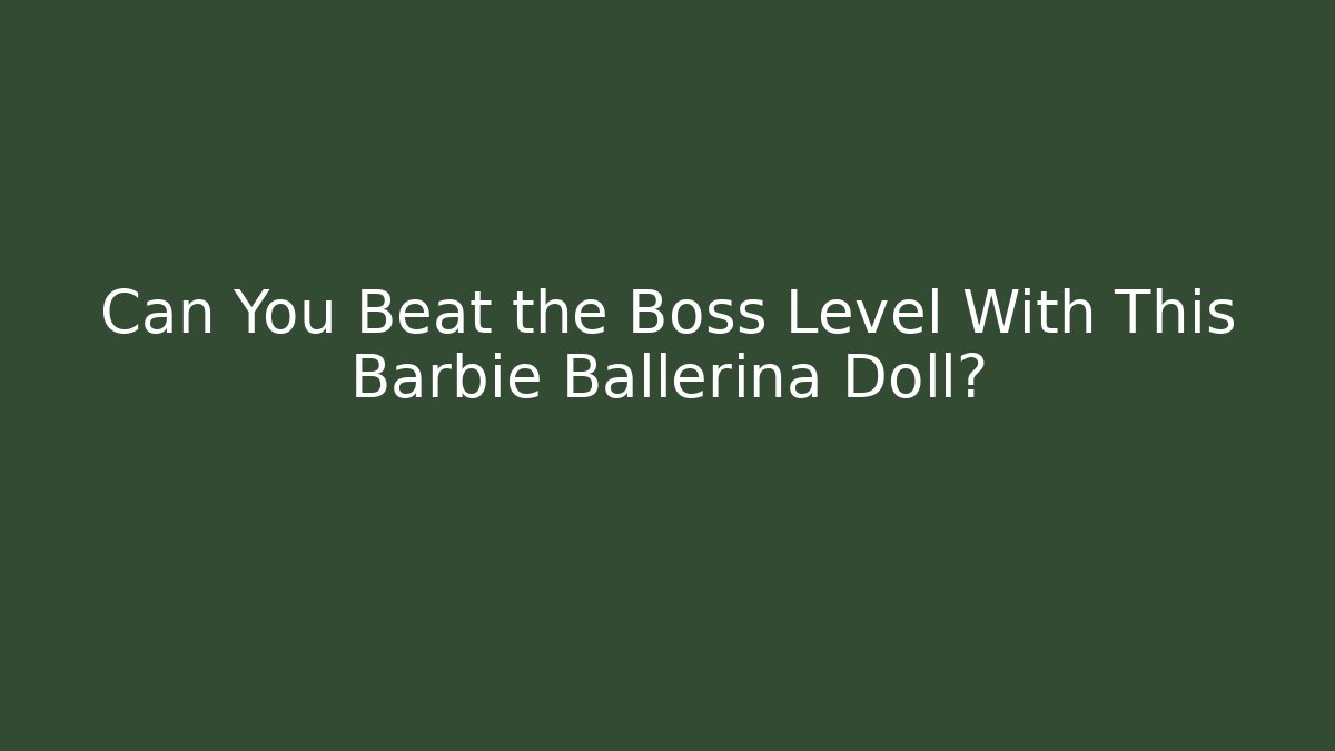 barbie ballerina doll