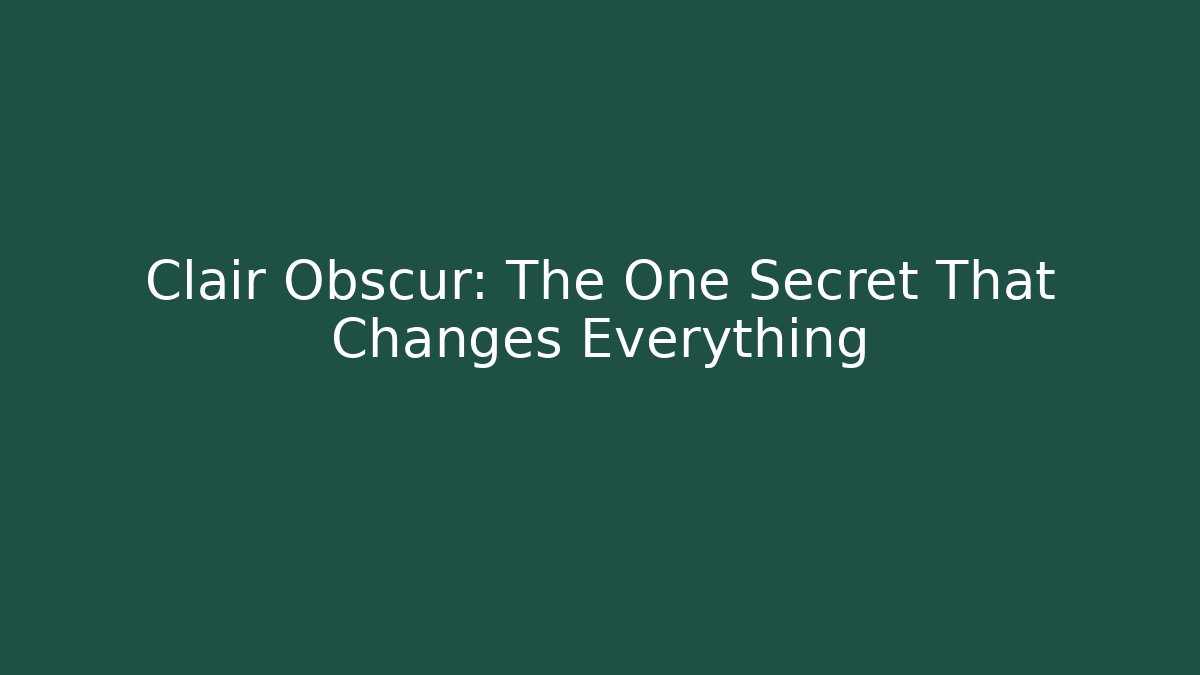 Clair Obscur: The One Secret That Changes Everything - Vintage E-Juice