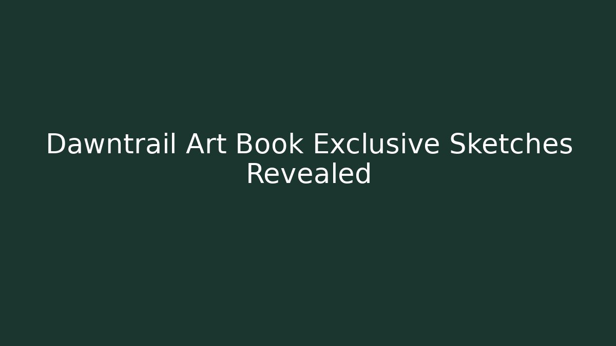 Dawntrail Art Book Exclusive Sketches Revealed