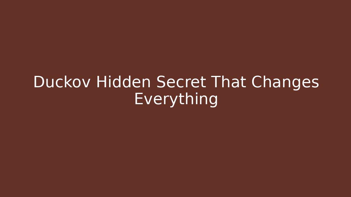 Duckov Hidden Secret That Changes Everything