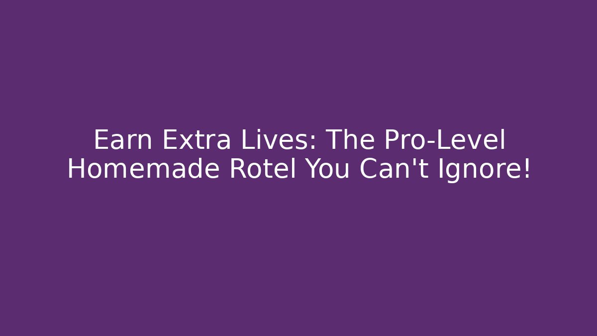 Earn Extra Lives: The Pro-Level Homemade Rotel You Can't Ignore!