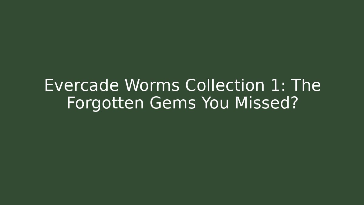Evercade Worms Collection 1: The Forgotten Gems You Missed?
