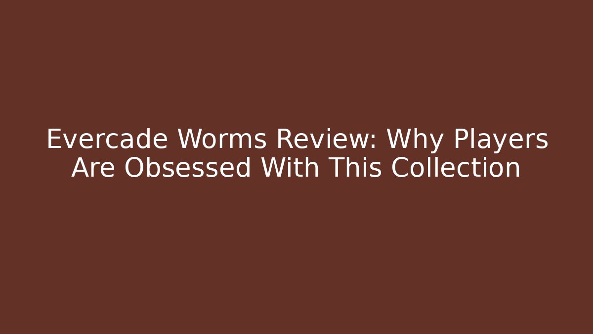 Evercade Worms Review: Why Players Are Obsessed With This Collection