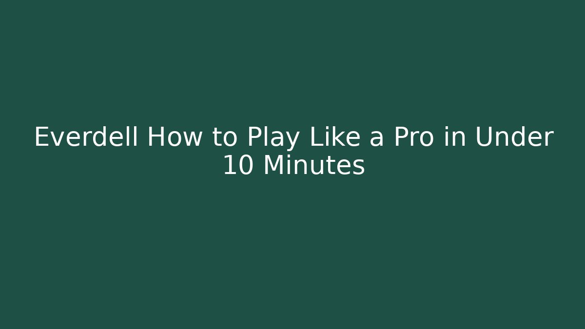 Everdell How to Play Like a Pro in Under 10 Minutes