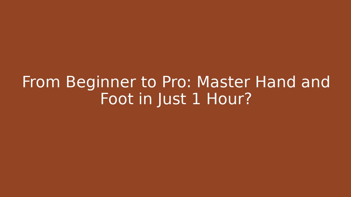 From Beginner to Pro: Master Hand and Foot in Just 1 Hour?