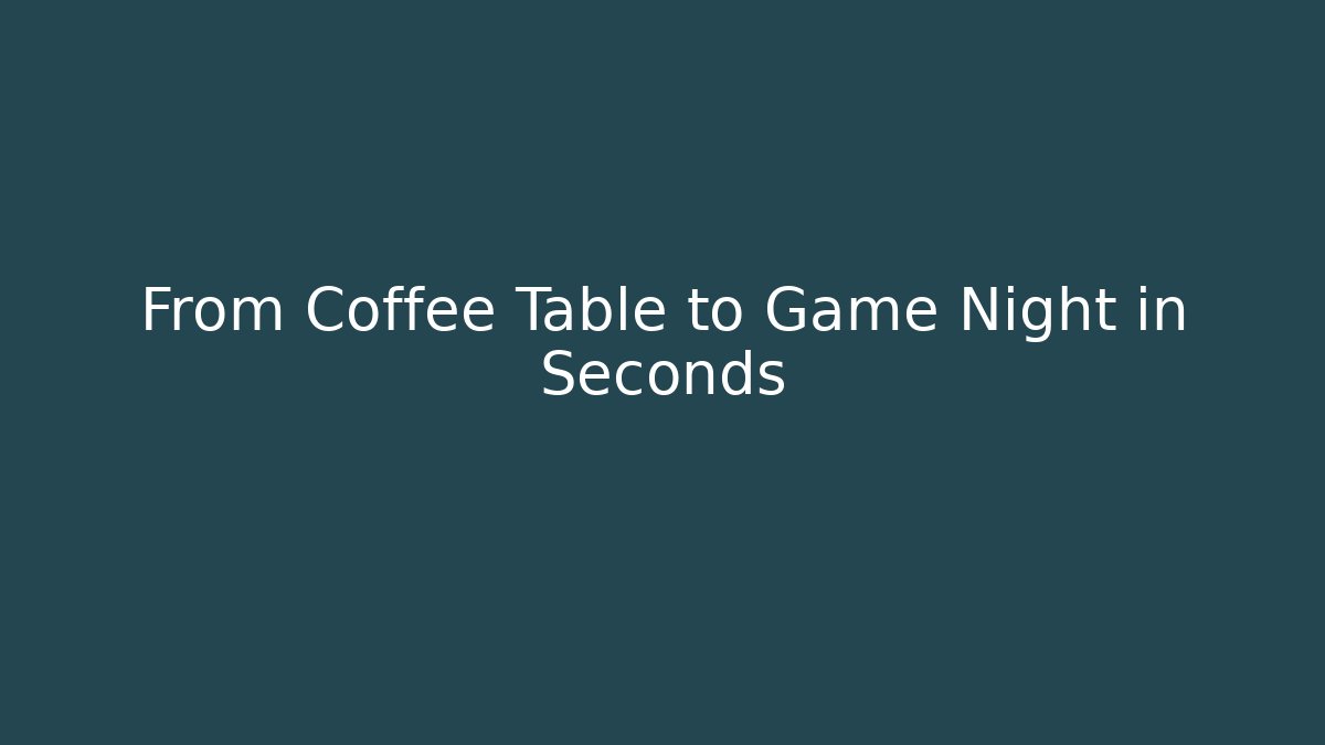 From Coffee Table to Game Night in Seconds - Vintage E-Juice