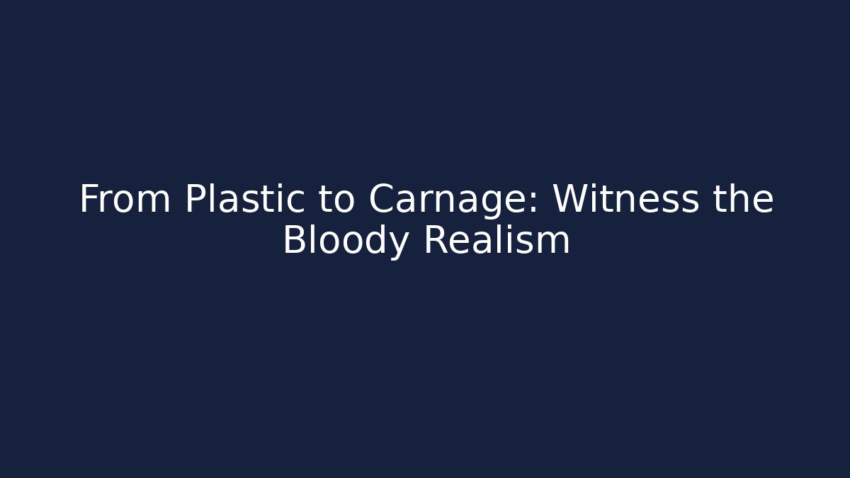 From Plastic to Carnage: Witness the Bloody Realism