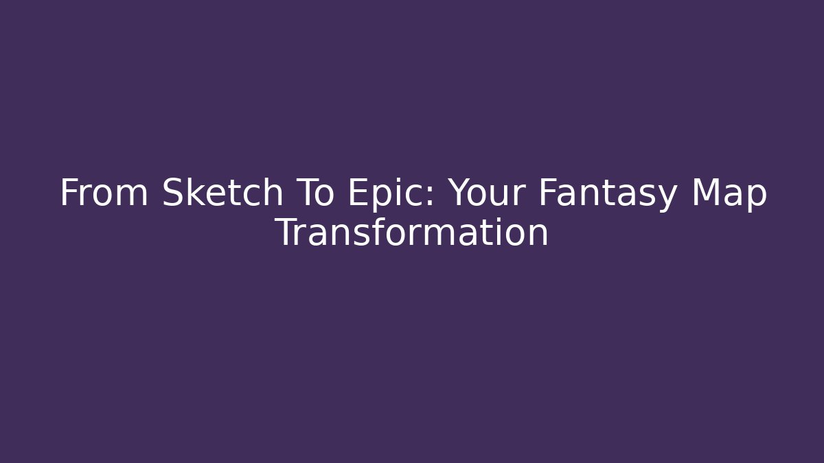 From Sketch To Epic: Your Fantasy Map Transformation - Vintage E-Juice