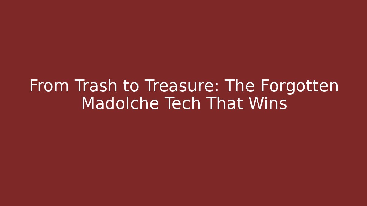 From Trash to Treasure: The Forgotten Madolche Tech That Wins