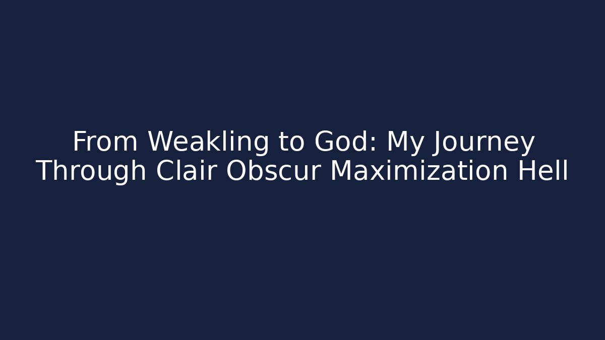 From Weakling to God: My Journey Through Clair Obscur Maximization Hell - Vintage E-Juice