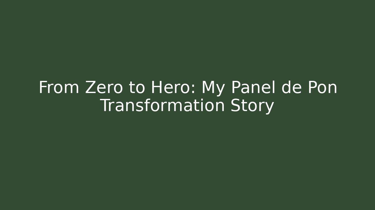 From Zero to Hero: My Panel de Pon Transformation Story