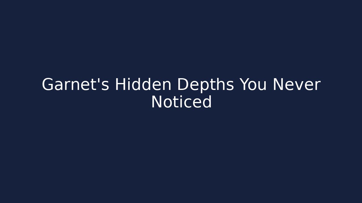 Garnet's Hidden Depths You Never Noticed - Vintage E-Juice