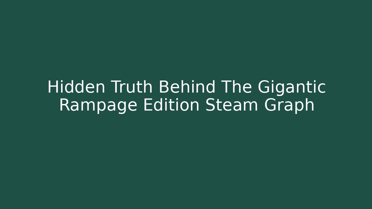 Hidden Truth Behind The Gigantic Rampage Edition Steam Graph
