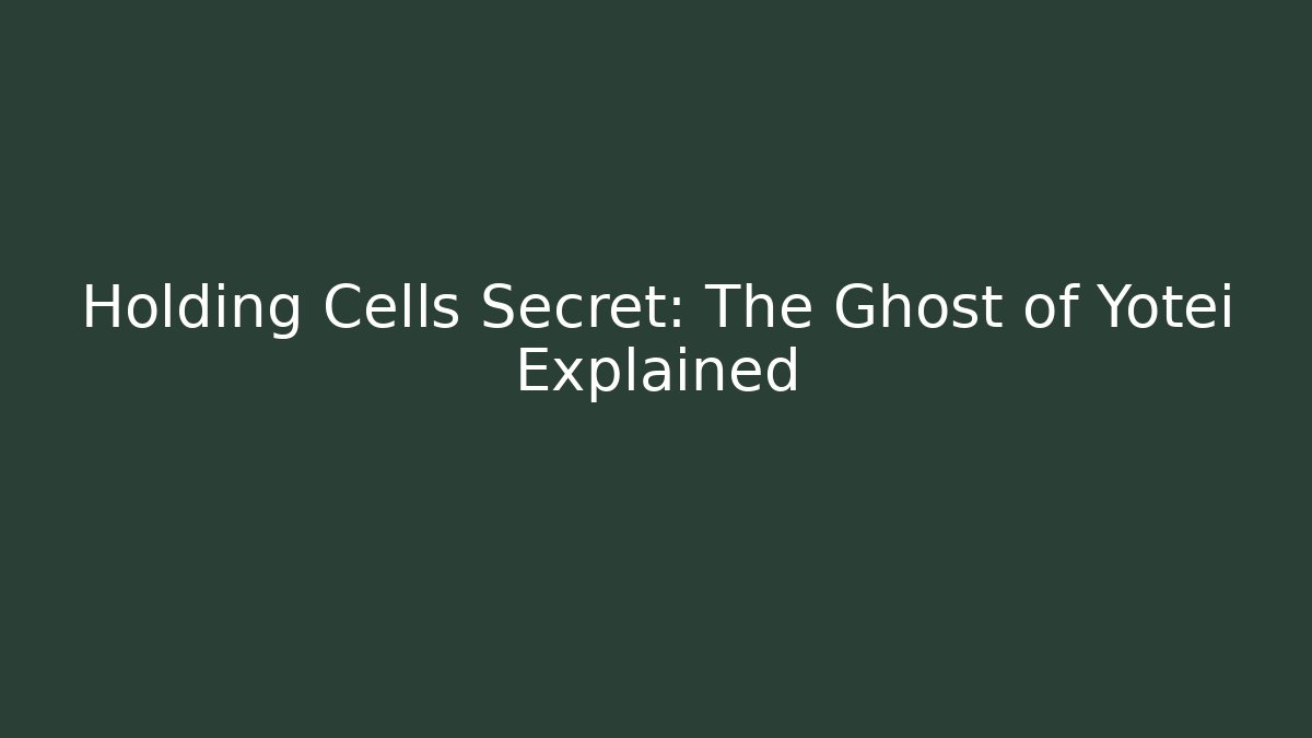 Holding Cells Secret: The Ghost of Yotei Explained