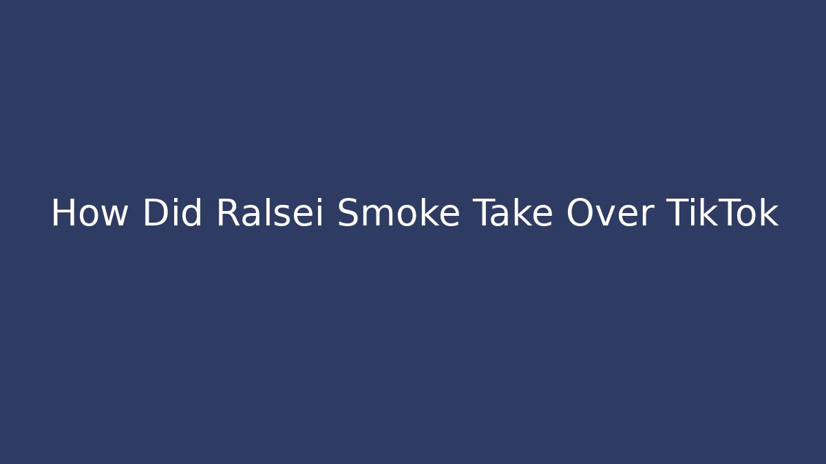 How Did Ralsei Smoke Take Over TikTok
