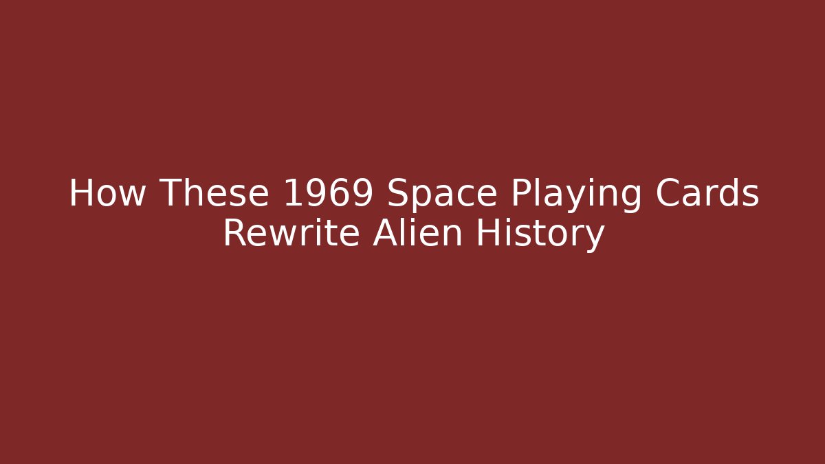 How These 1969 Space Playing Cards Rewrite Alien History