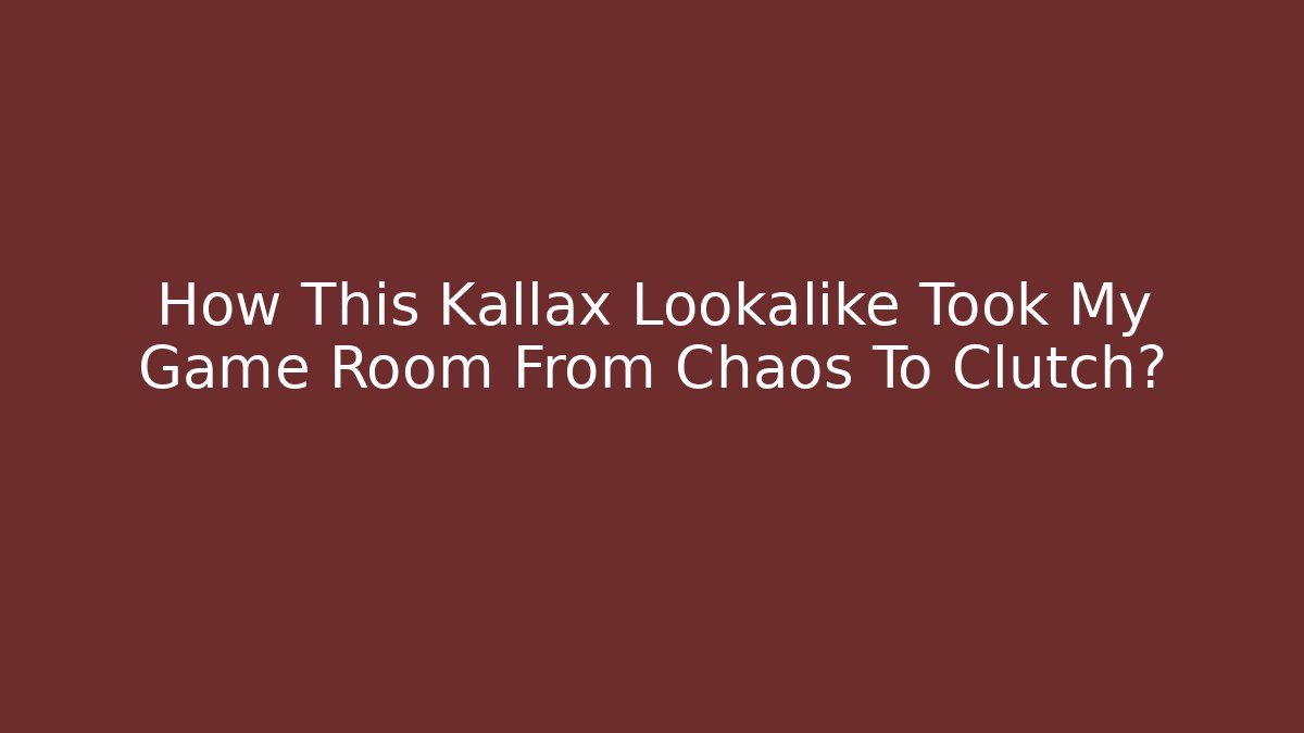 How This Kallax Lookalike Took My Game Room From Chaos To Clutch?