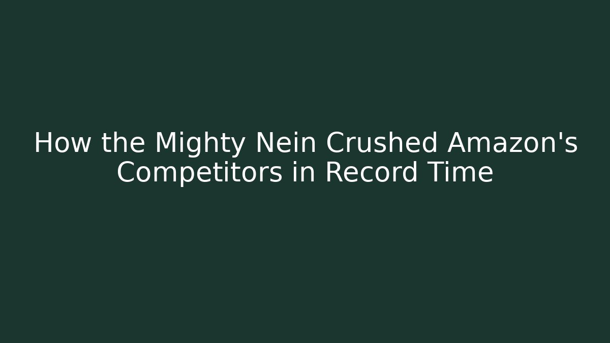 How the Mighty Nein Crushed Amazon’s Competitors in Record Time - Vintage E-Juice