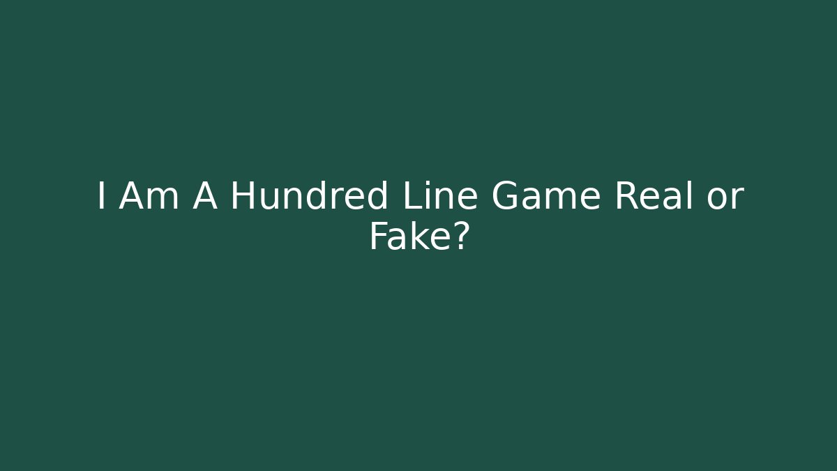 I Am A Hundred Line Game Real or Fake? - Vintage E-Juice