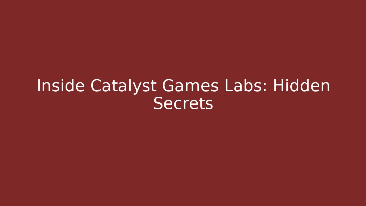 Inside Catalyst Games Labs: Hidden Secrets - Vintage E-Juice