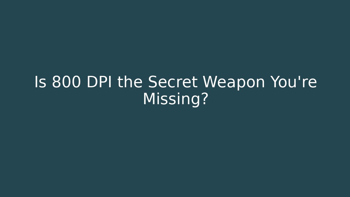 Is 800 DPI the Secret Weapon You're Missing? - Vintage E-Juice
