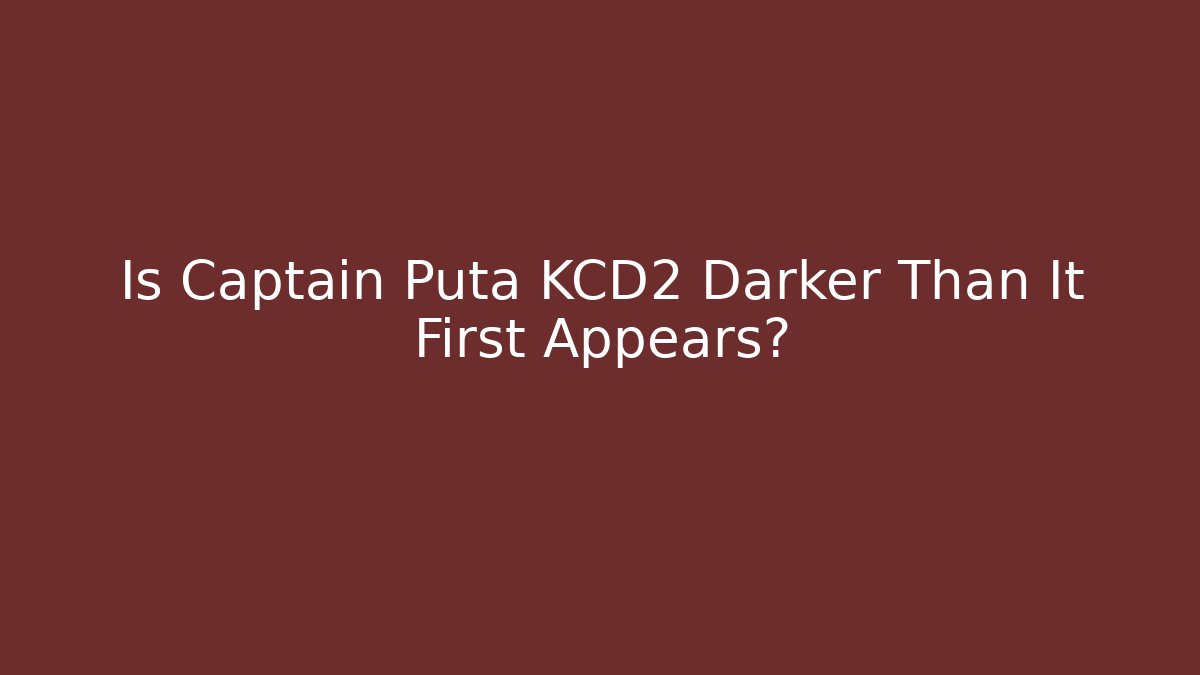 Is Captain Puta KCD2 Darker Than It First Appears? - Vintage E-Juice