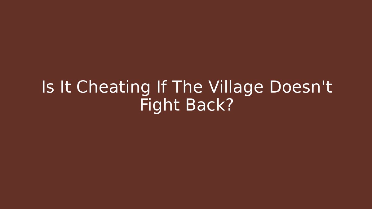 Is It Cheating If The Village Doesn't Fight Back? - Vintage E-Juice