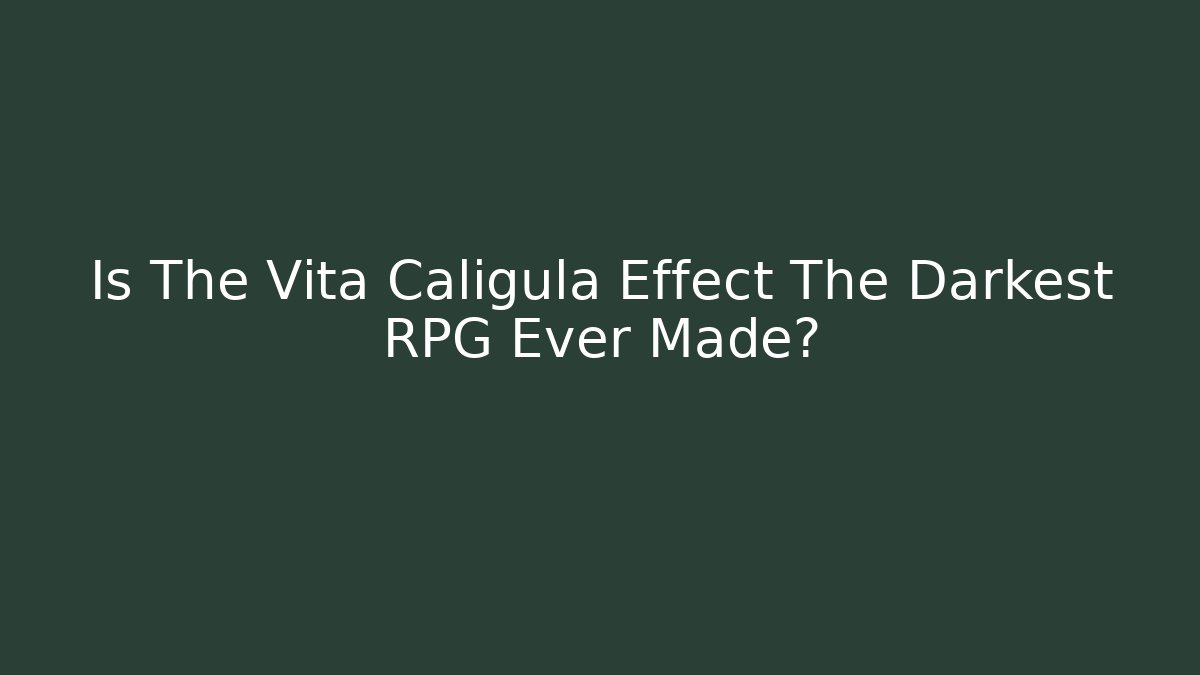 Is The Vita Caligula Effect The Darkest RPG Ever Made?