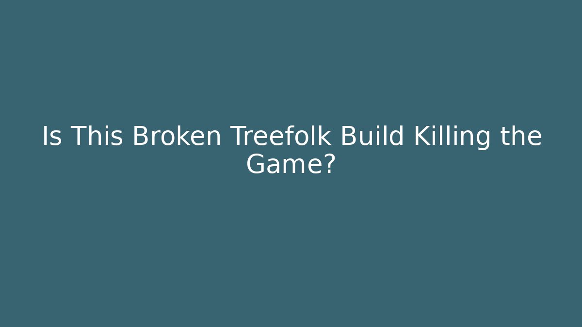 Is This Broken Treefolk Build Killing the Game? - Vintage E-Juice