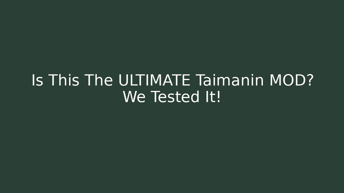 Is This The ULTIMATE Taimanin MOD? We Tested It!