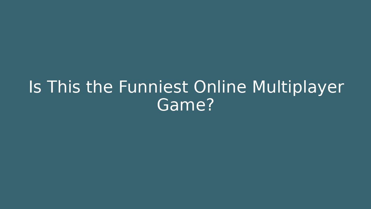 Is This the Funniest Online Multiplayer Game? - Vintage E-Juice