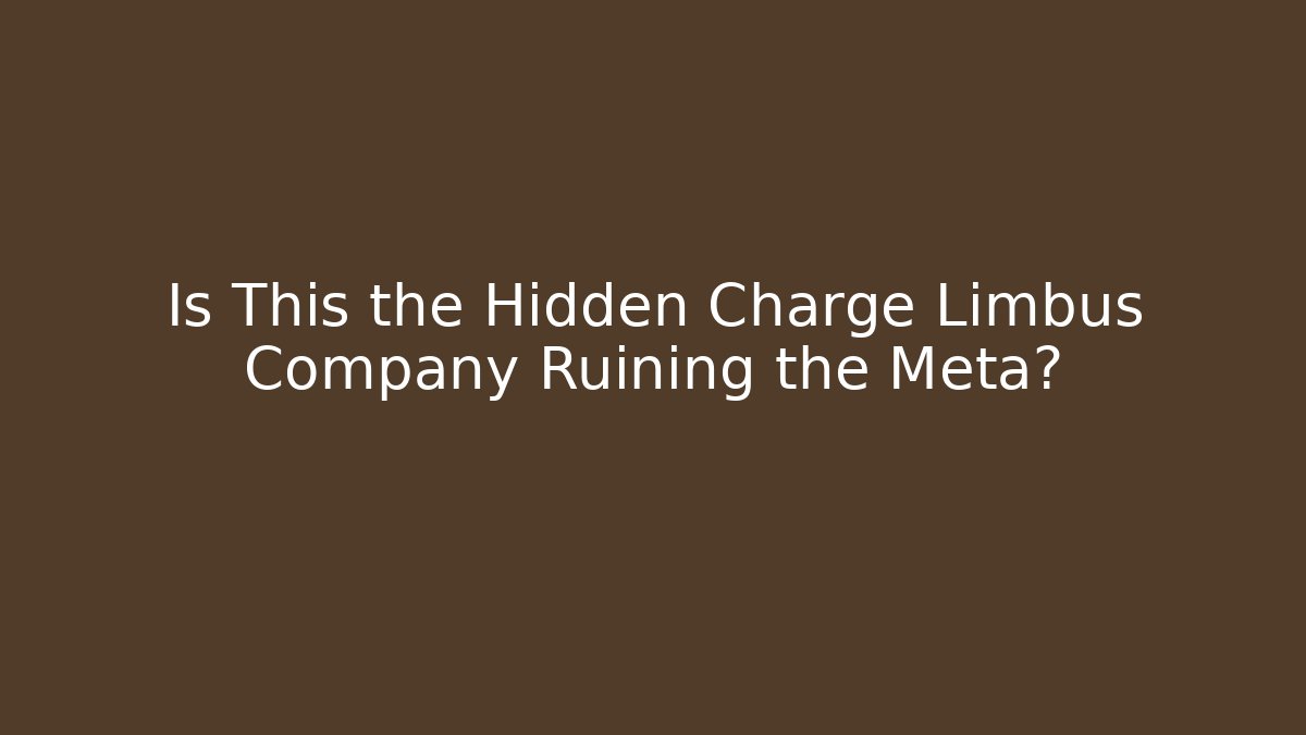 Is This the Hidden Charge Limbus Company Ruining the Meta?