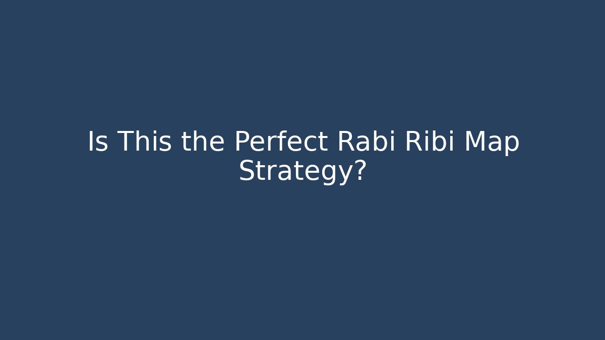 Is This the Perfect Rabi Ribi Map Strategy?