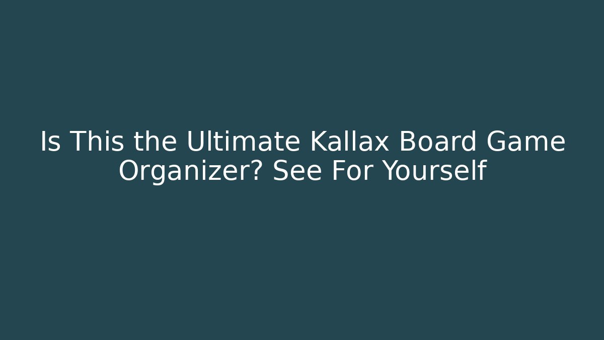 Is This the Ultimate Kallax Board Game Organizer? See For Yourself