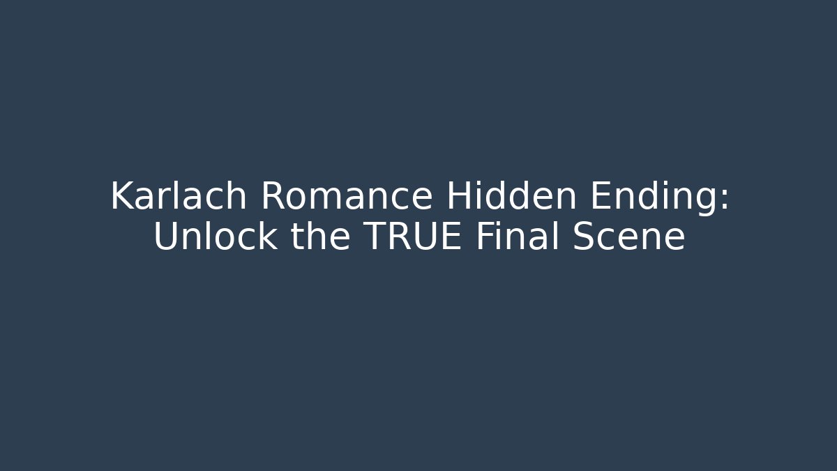Karlach Romance Hidden Ending: Unlock the TRUE Final Scene - Vintage E-Juice