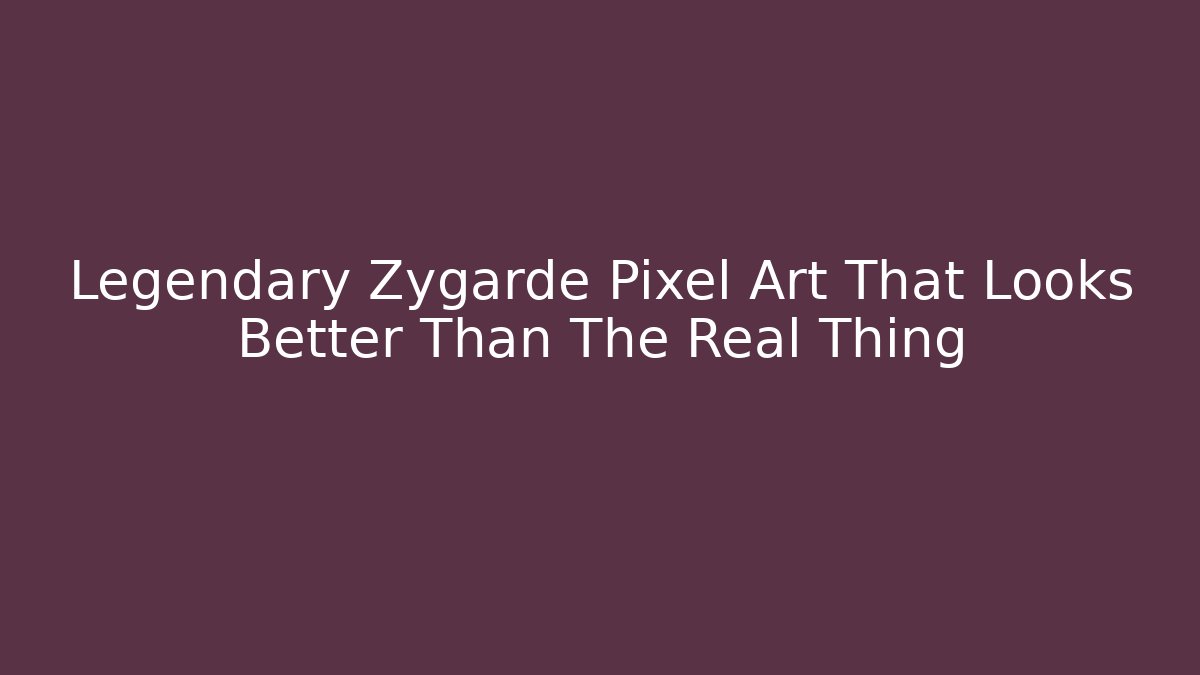 Legendary Zygarde Pixel Art That Looks Better Than The Real Thing