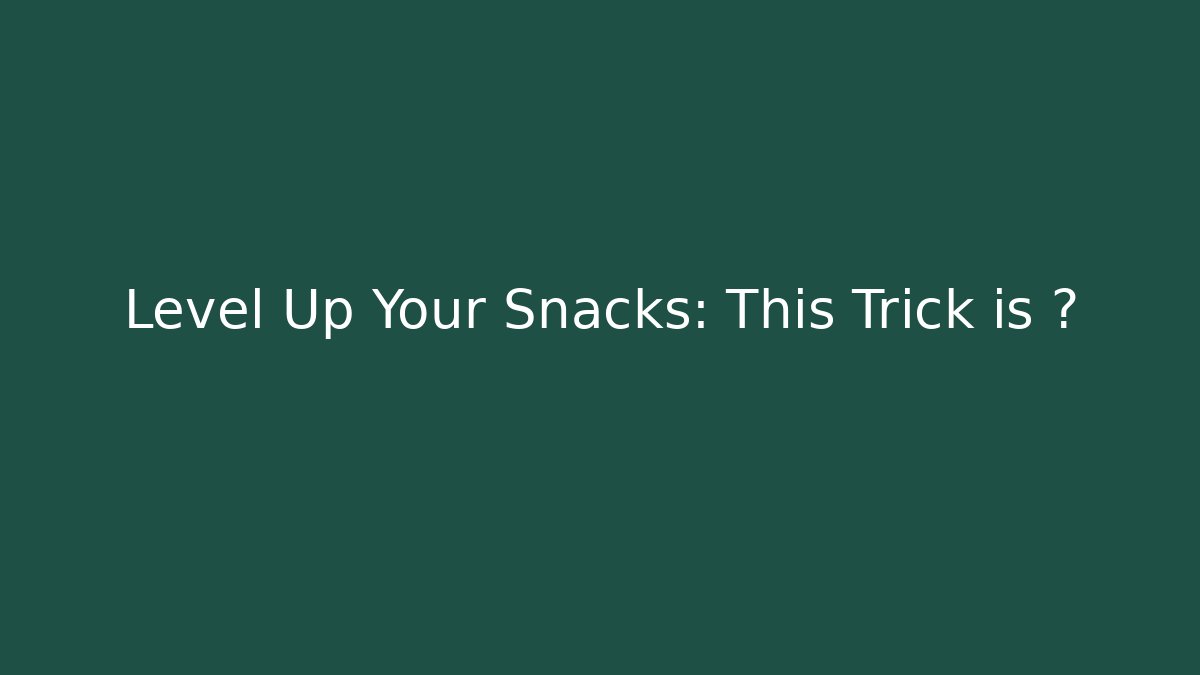Level Up Your Snacks: This Trick is 🔥 - Vintage E-Juice