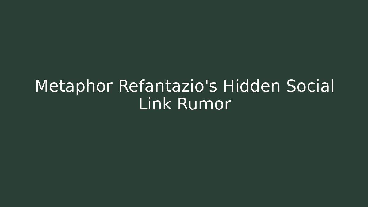 Metaphor Refantazio's Hidden Social Link Rumor - Vintage E-Juice