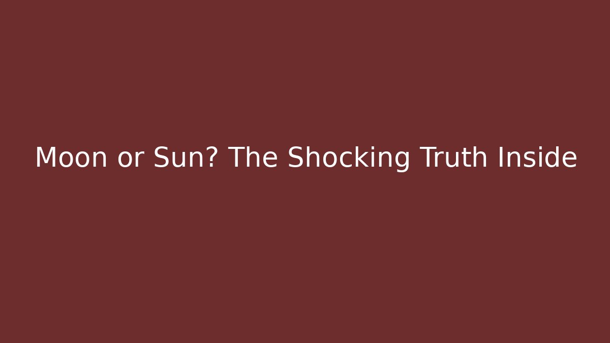 Moon or Sun? The Shocking Truth Inside - Vintage E-Juice