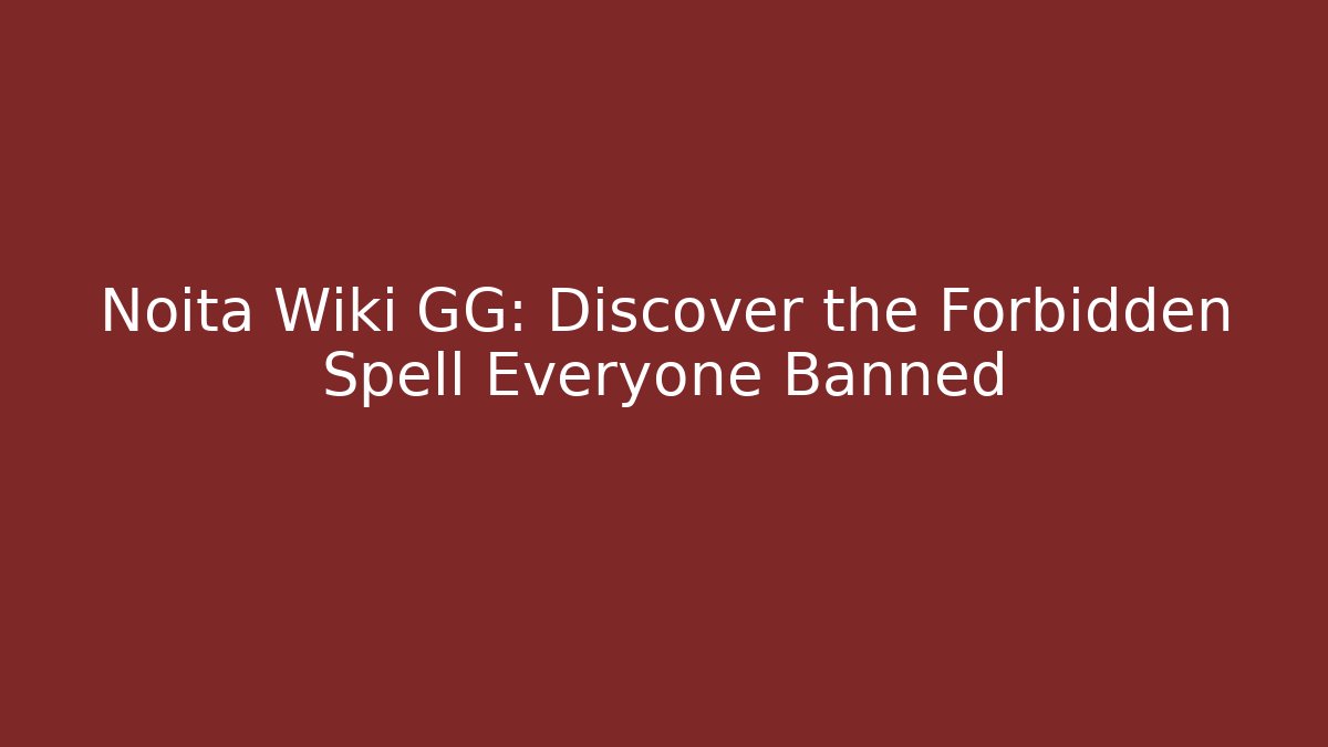 noita wiki gg